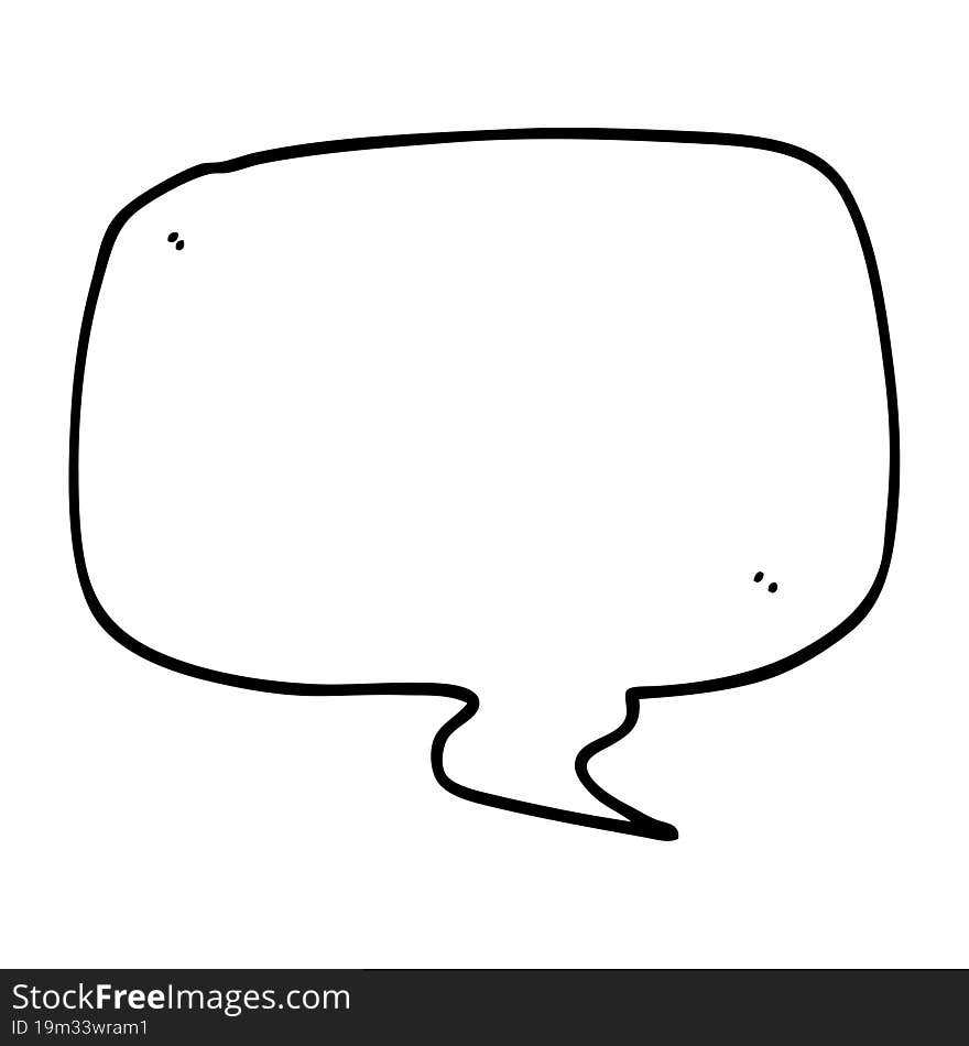 cartoon speech bubble