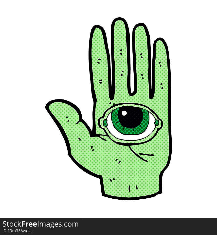 cartoon spooky hand