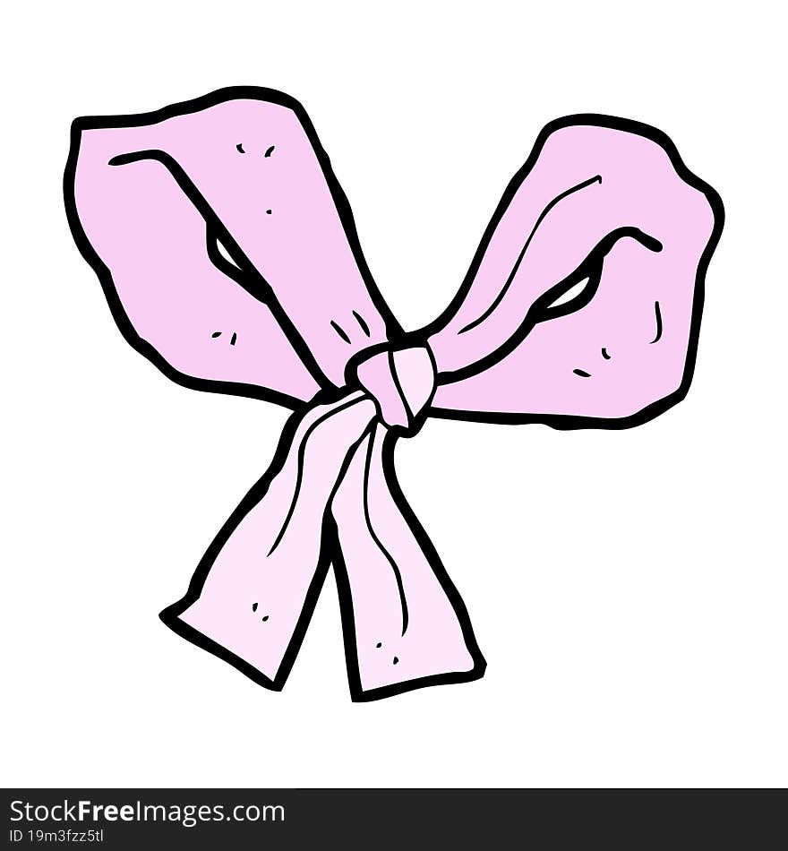 cartoon pink bow