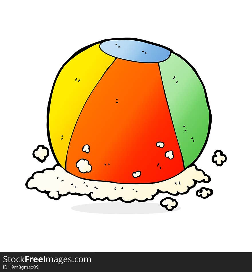 cartoon beach ball