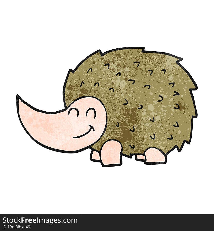 Textured Cartoon Hedgehog