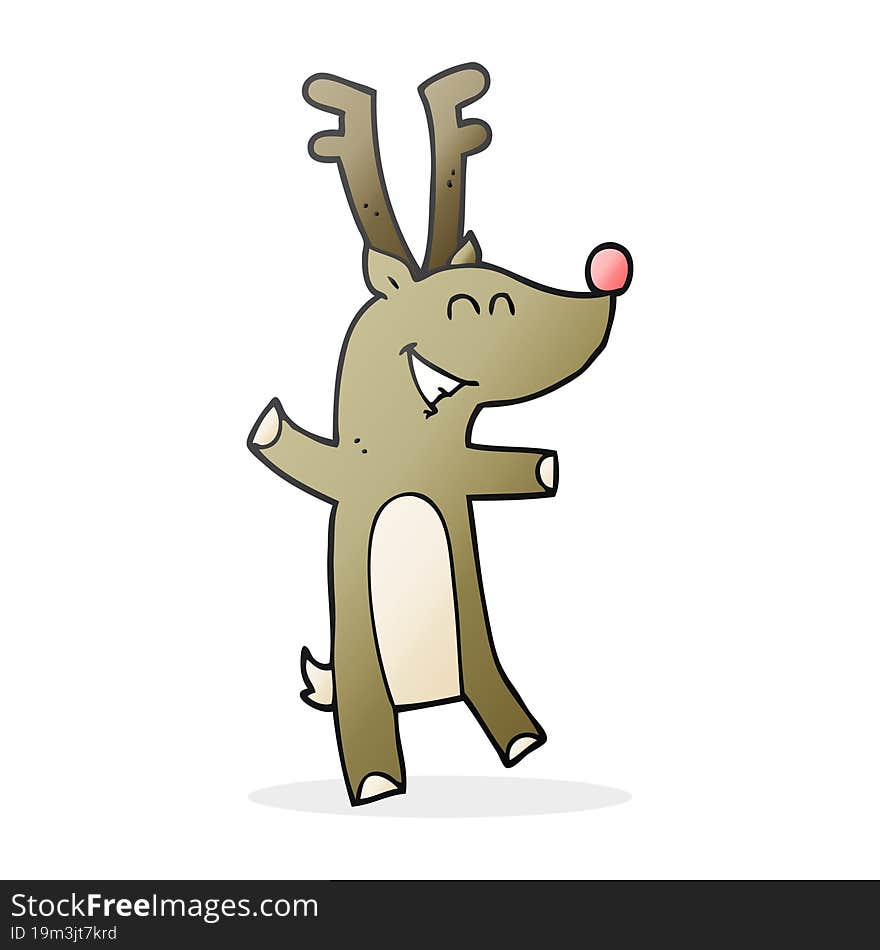 cartoon reindeer