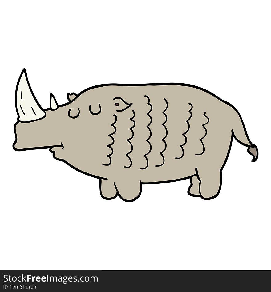 cartoon rhinoceros