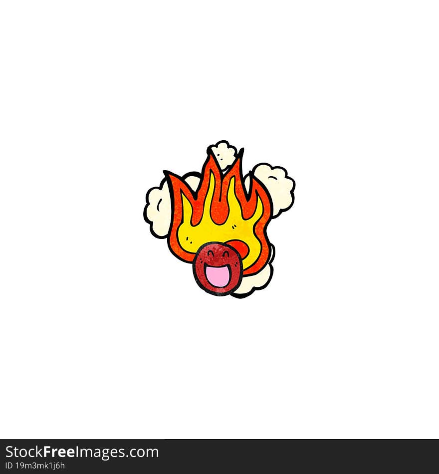 burning face symbol