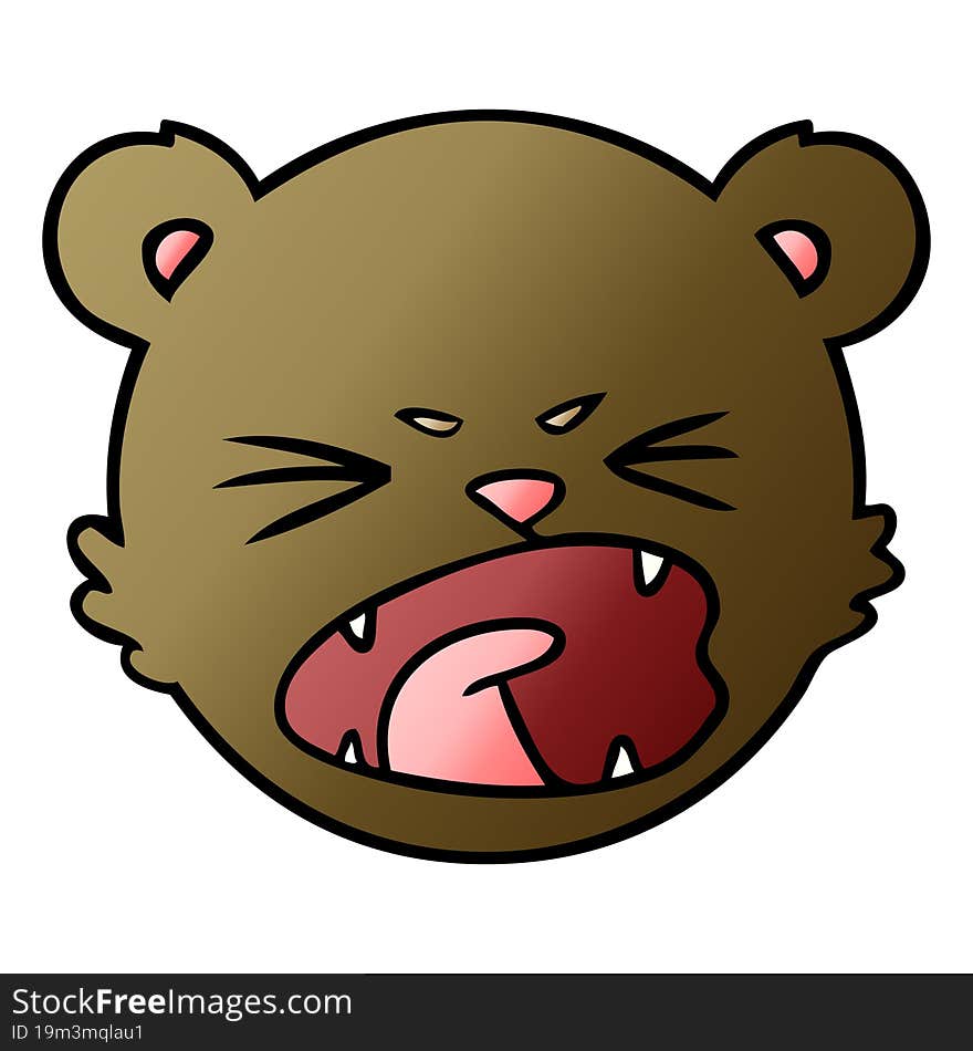 cute cartoon teddy bear face. cute cartoon teddy bear face