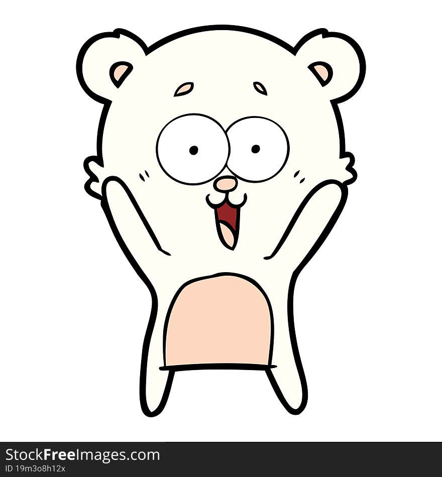 laughing teddy  bear cartoon. laughing teddy  bear cartoon