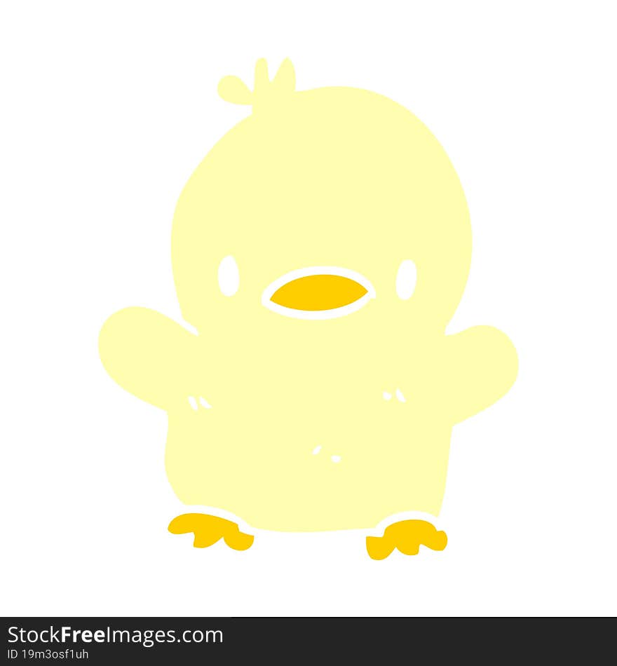 cute cartoon doodle chick