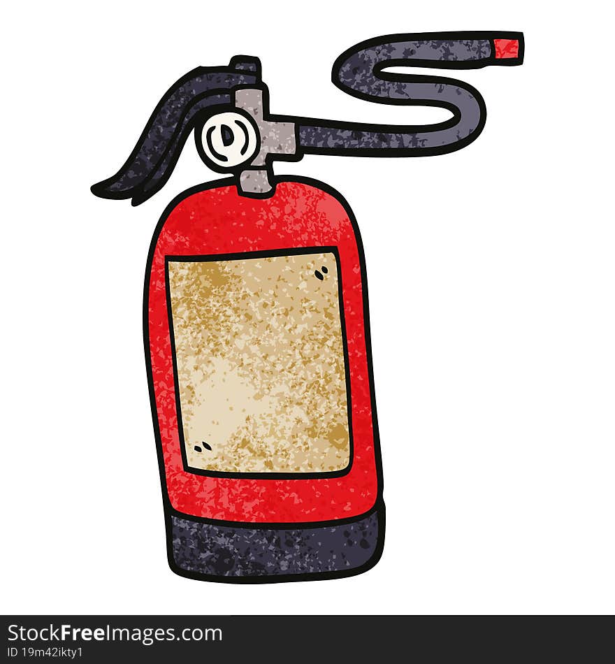 Cartoon Doodle Fire Extinguisher