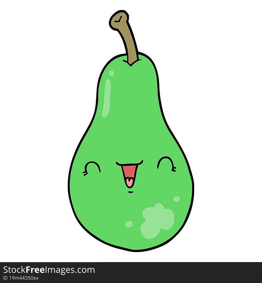 cartoon pear