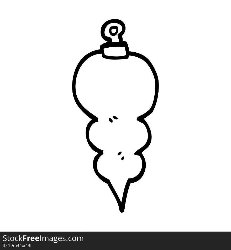 line drawing cartoon xmas decoration