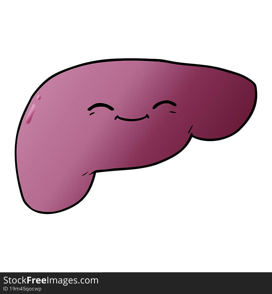 cartoon liver. cartoon liver