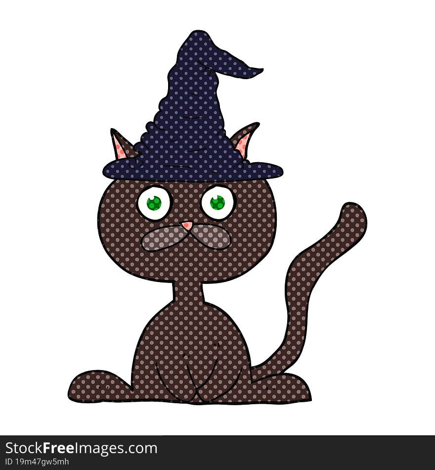 cartoon halloween cat