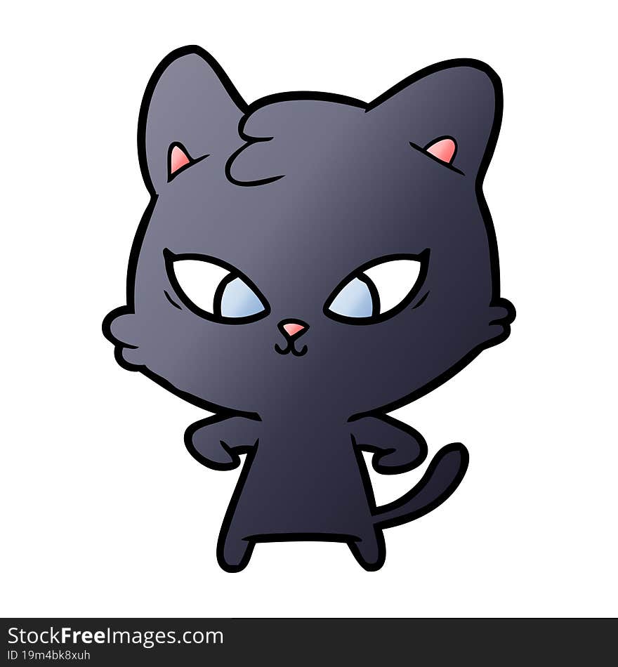 cute cartoon cat. cute cartoon cat