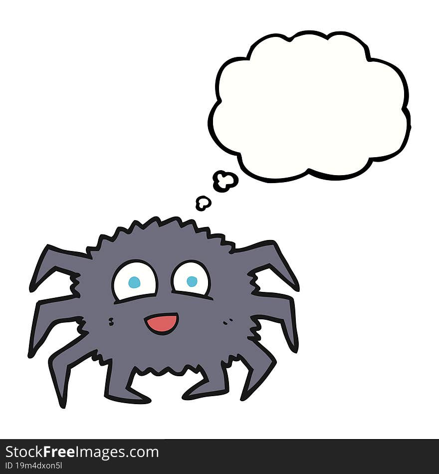 thought bubble cartoon spider