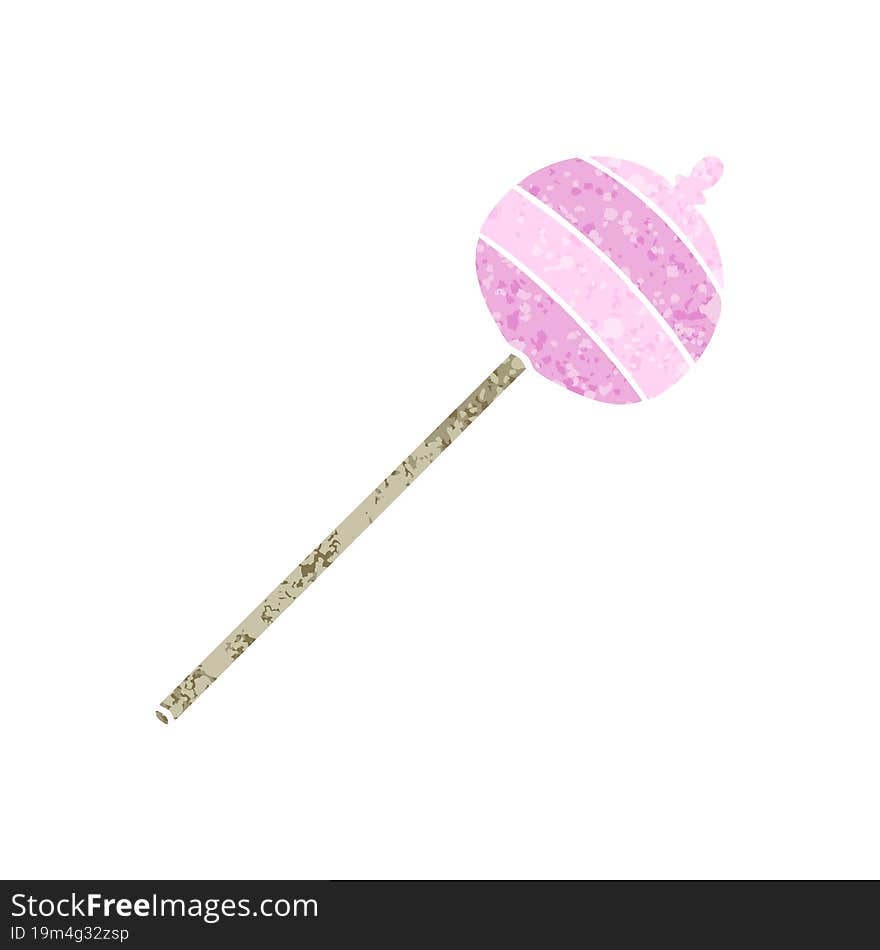 Quirky Retro Illustration Style Cartoon Lolipop