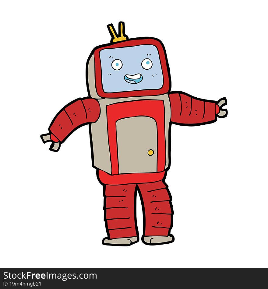 cartoon robot