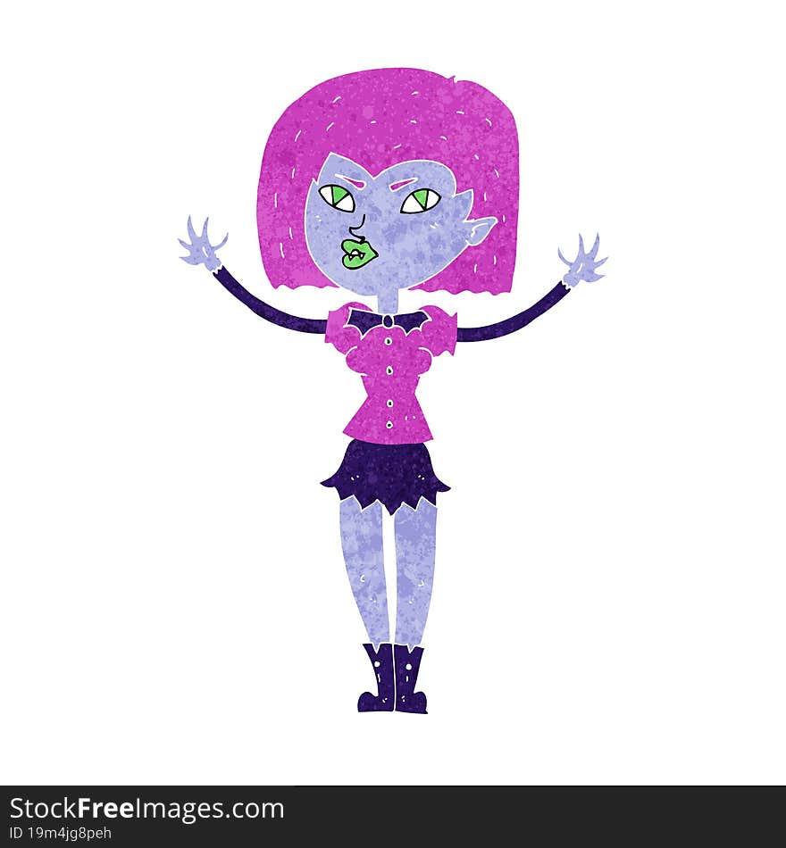 cartoon vampire girl