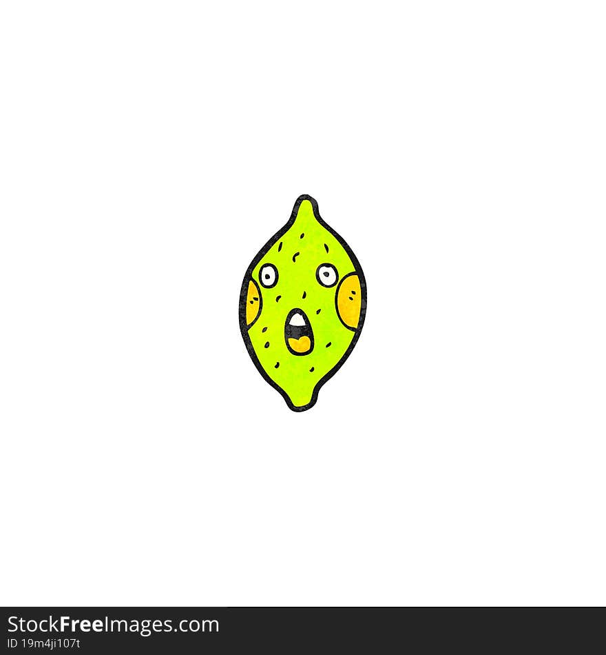 cartoon lime