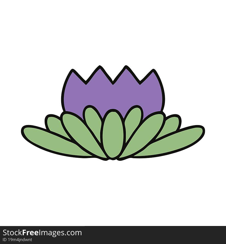 cute cartoon of a flower. cute cartoon of a flower