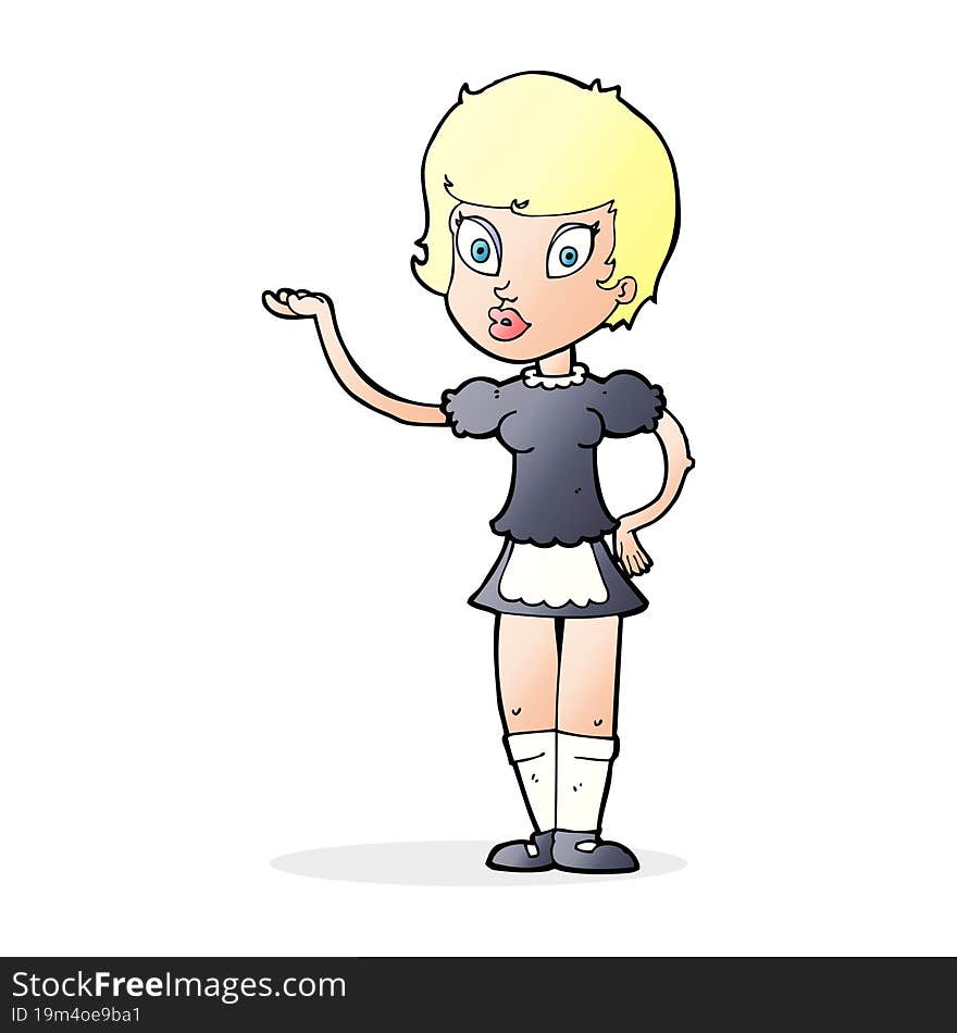 Cartoon Waitress