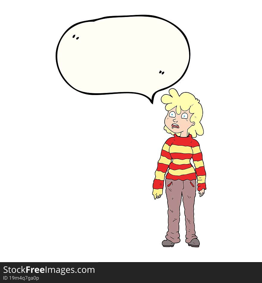 speech bubble cartoon teenager