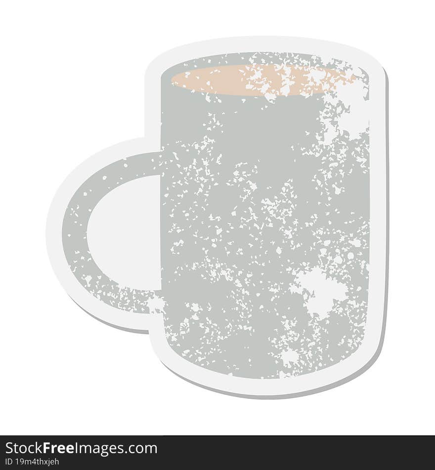 coffee mug grunge sticker