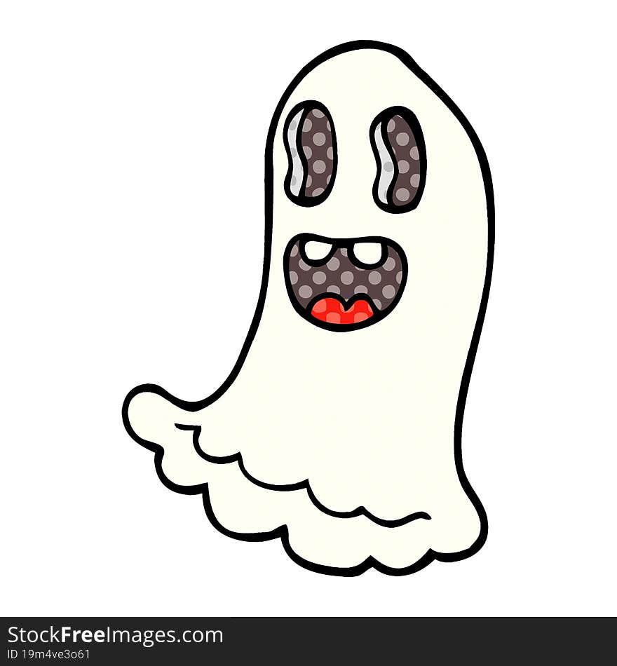 Cartoon Doodle Spooky Ghost