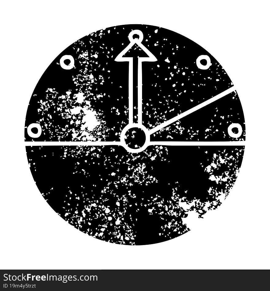 Distressed Symbol Speedometer