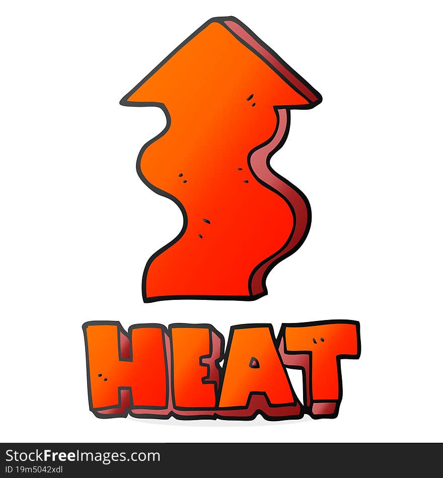 cartoon heat rising