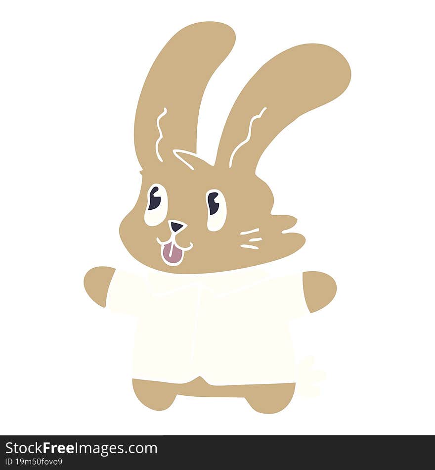 cartoon doodle jolly rabbit