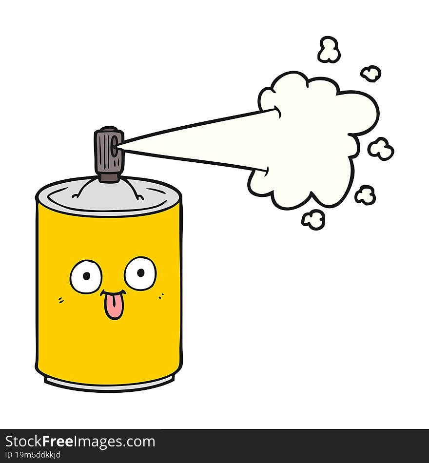 cartoon aerosol spray can. cartoon aerosol spray can