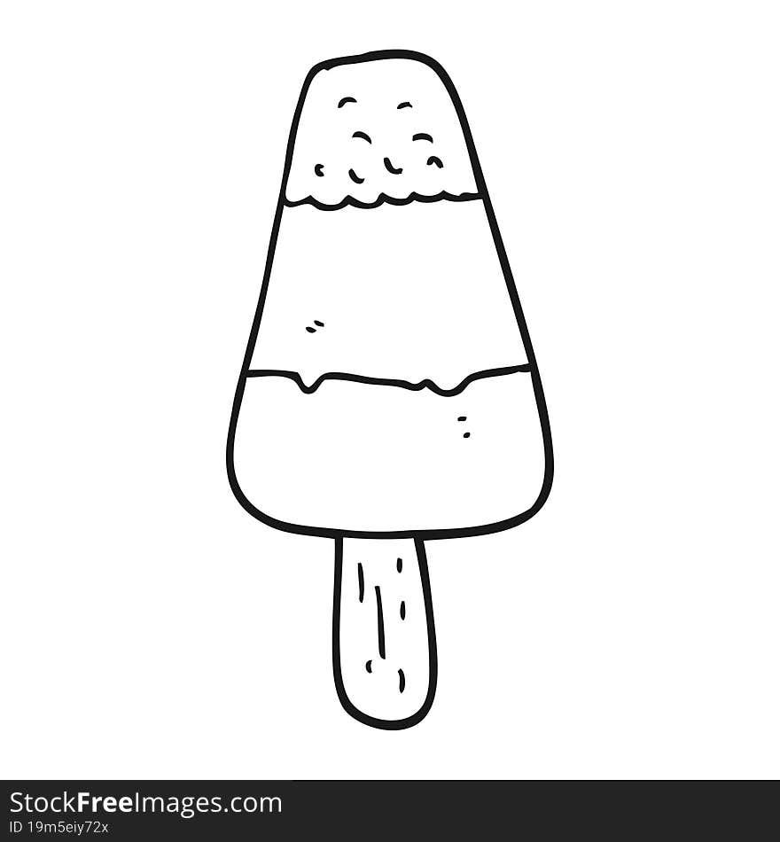 cartoon ice lolly