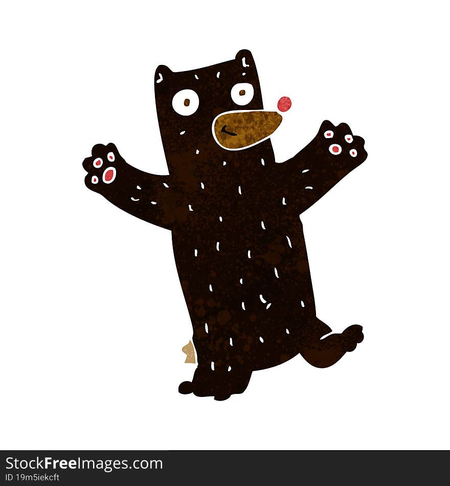 cartoon black bear