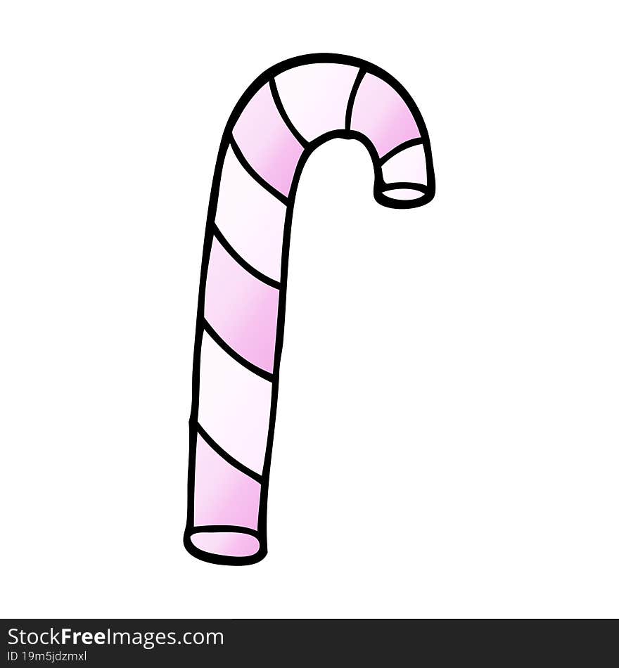 Cartoon Doodle Pink Candy Canes