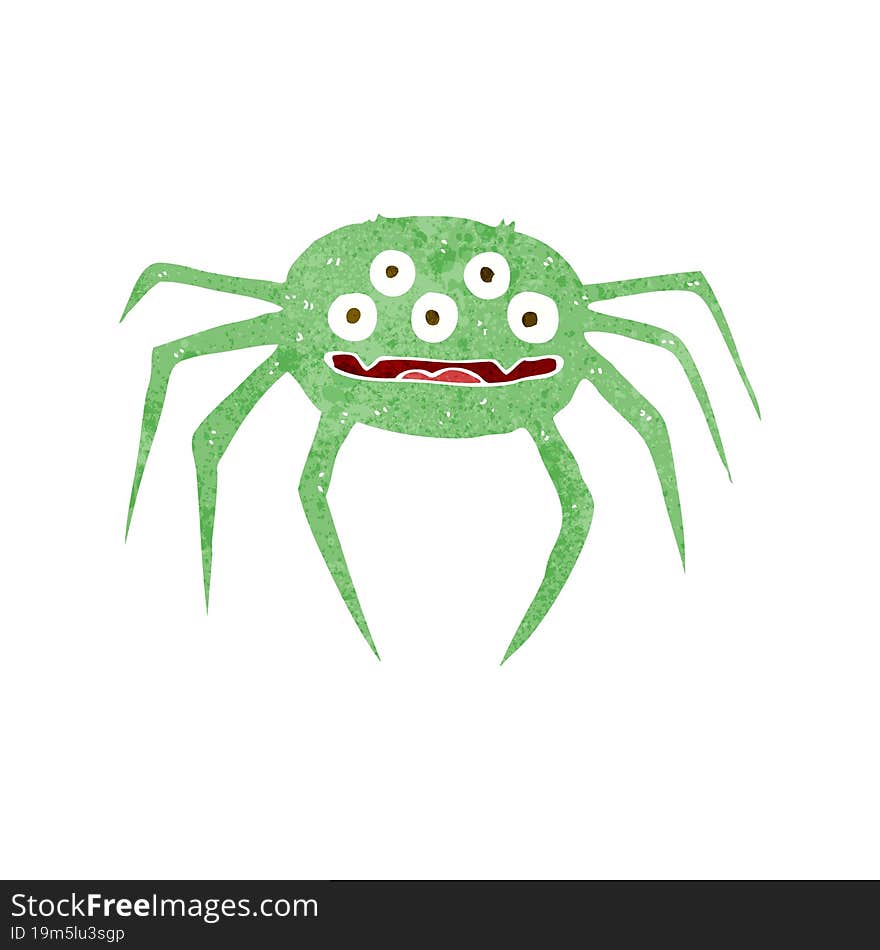 cartoon halloween spider