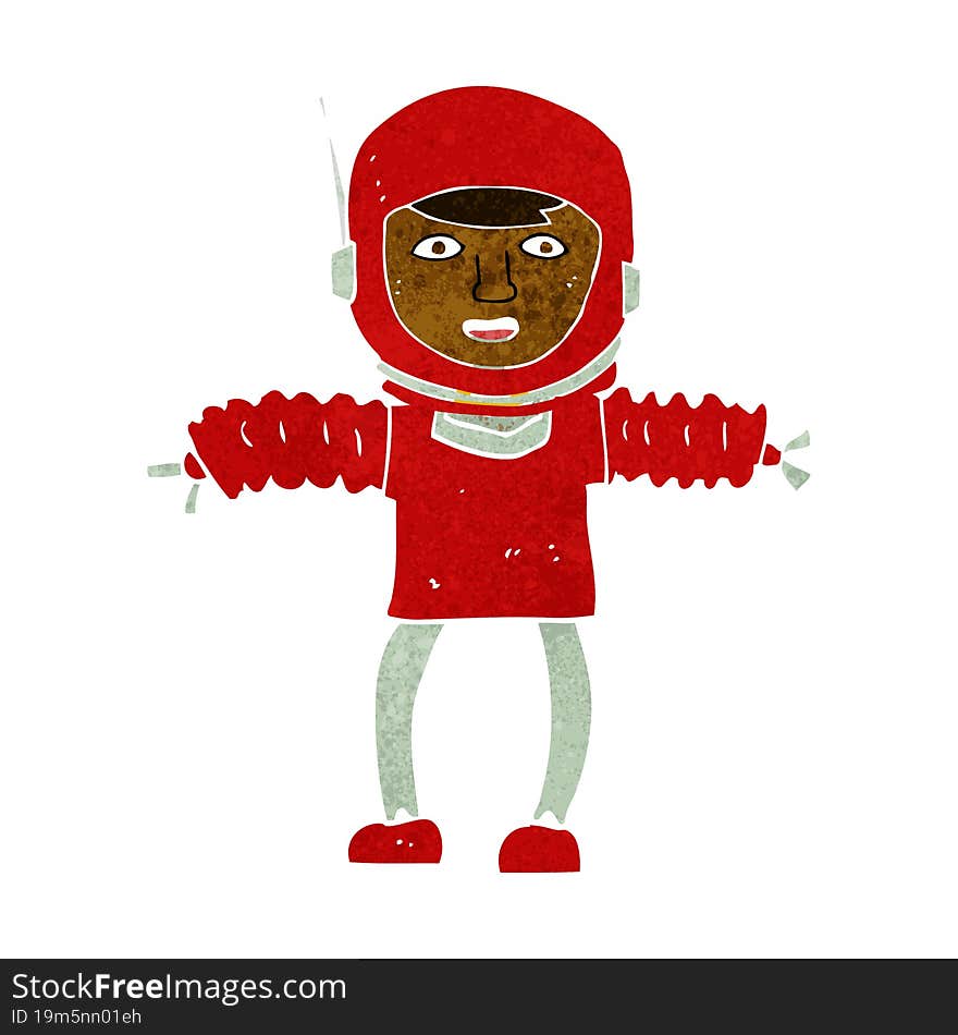 cartoon astronaught