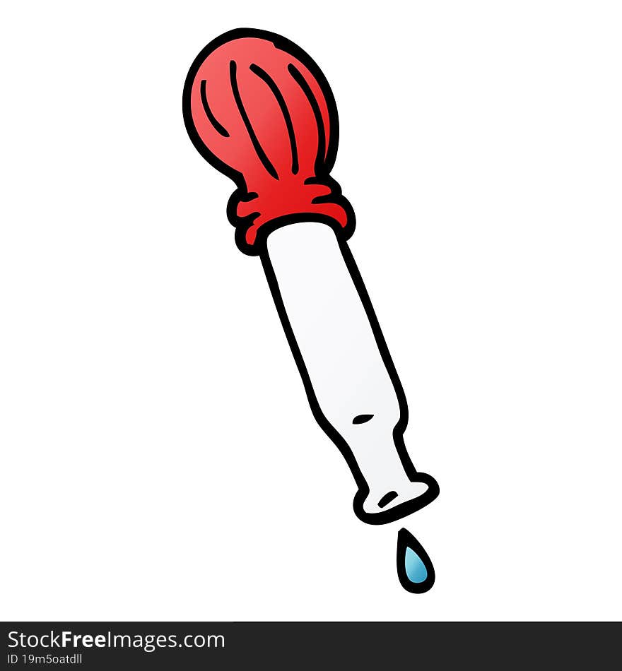 Cartoon Doodle Dripping Pipette