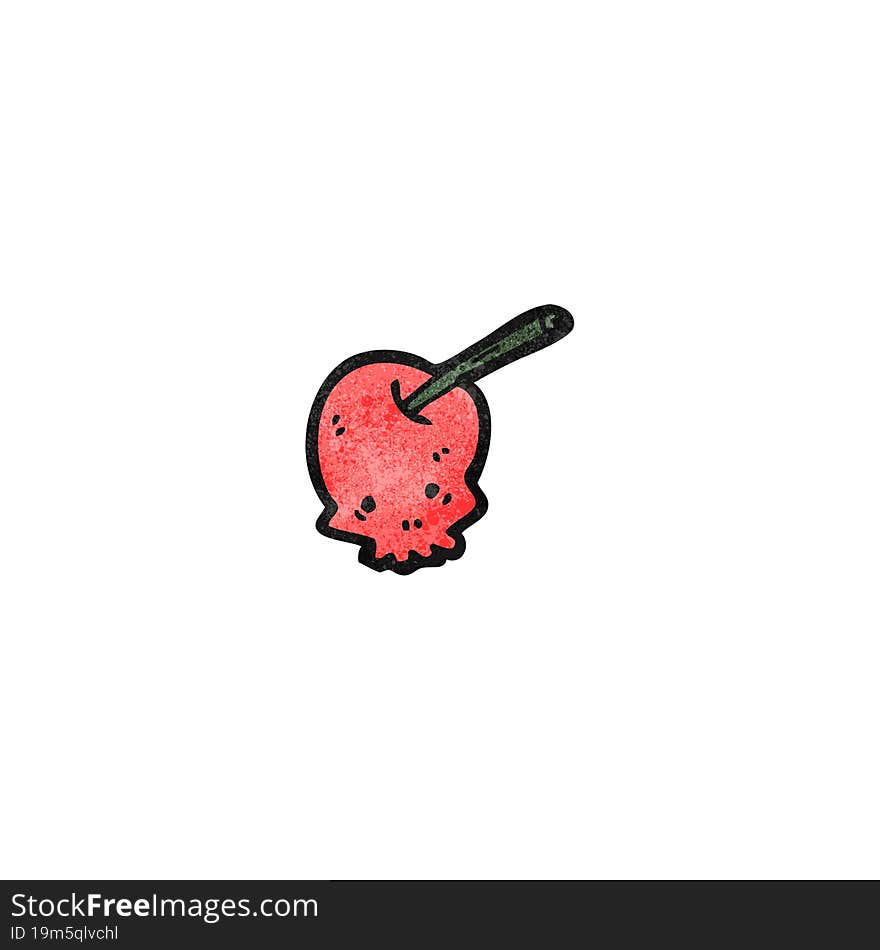 cartoon cherry skull