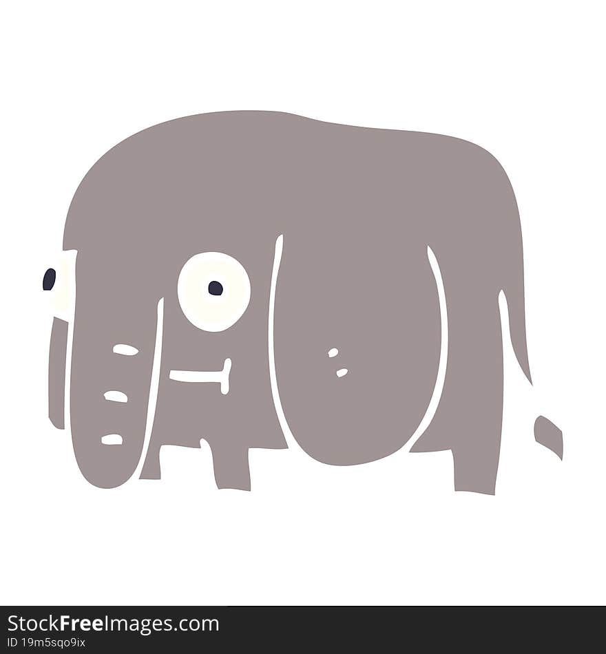 cartoon doodle elephant