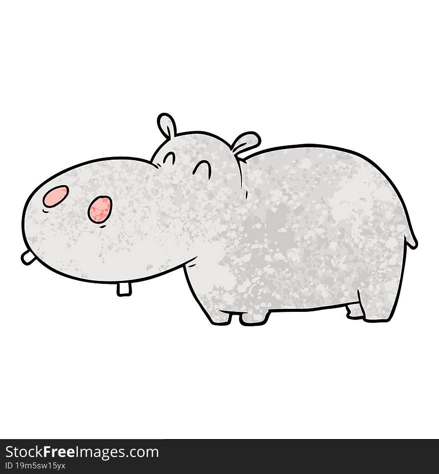 cartoon hippo. cartoon hippo