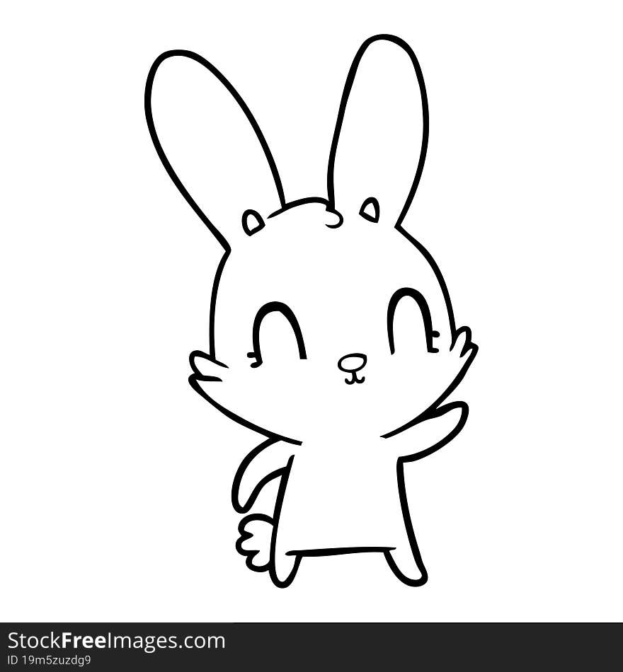 cute cartoon rabbit. cute cartoon rabbit