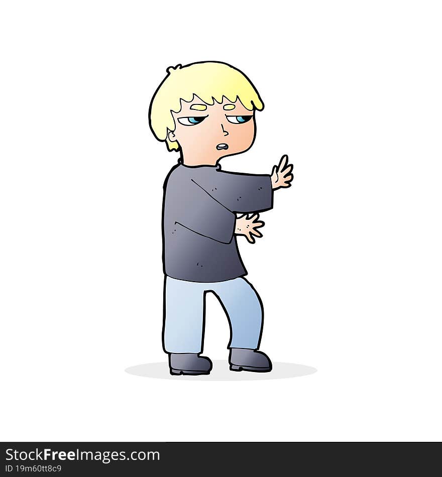 Cartoon Man Gesturing