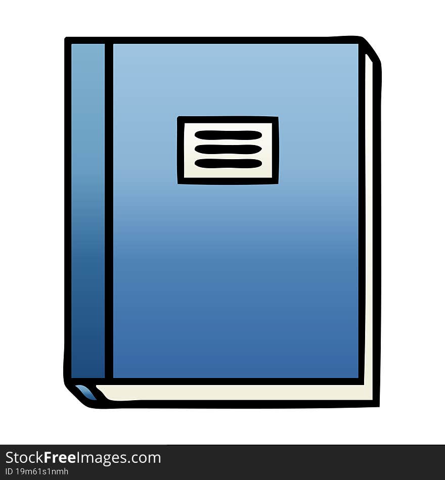 Gradient Shaded Cartoon Study Book