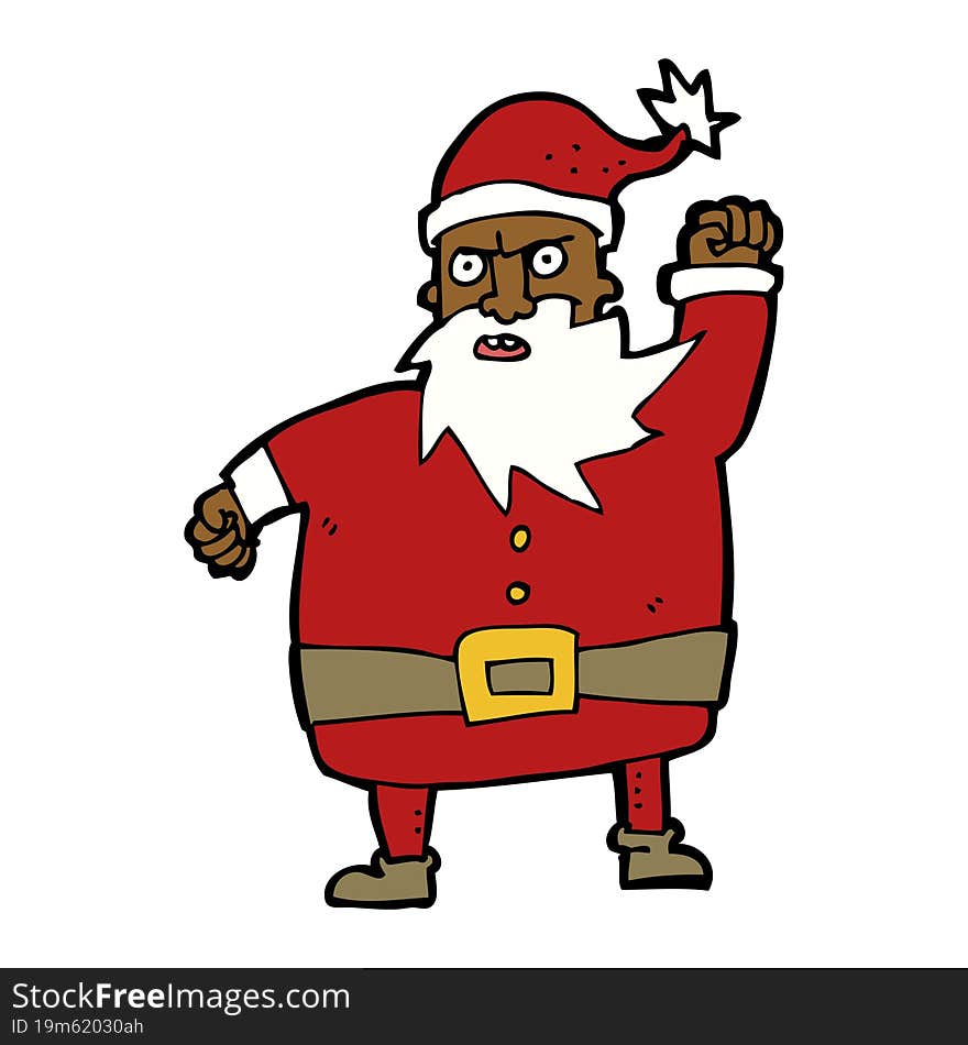 cartoon santa claus