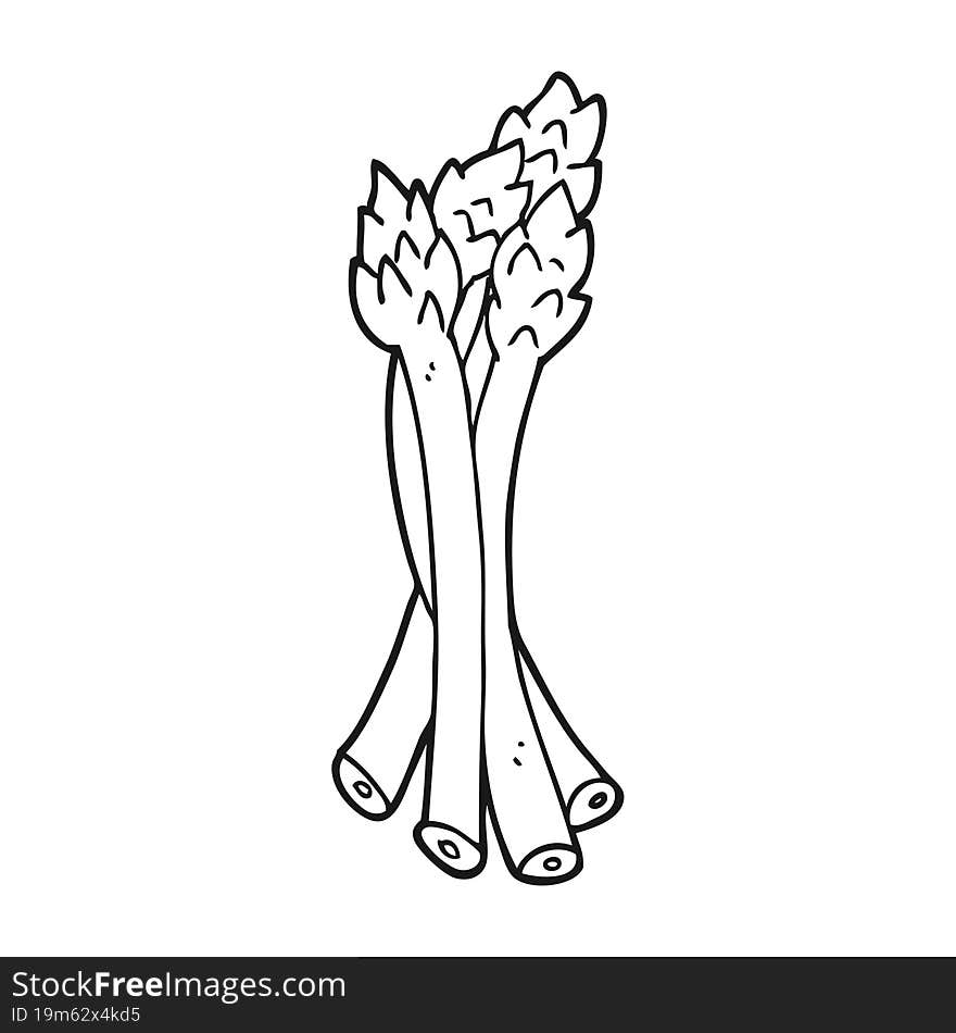 cartoon asparagus