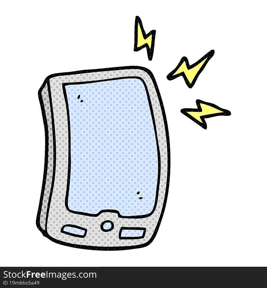 cartoon mobile phone