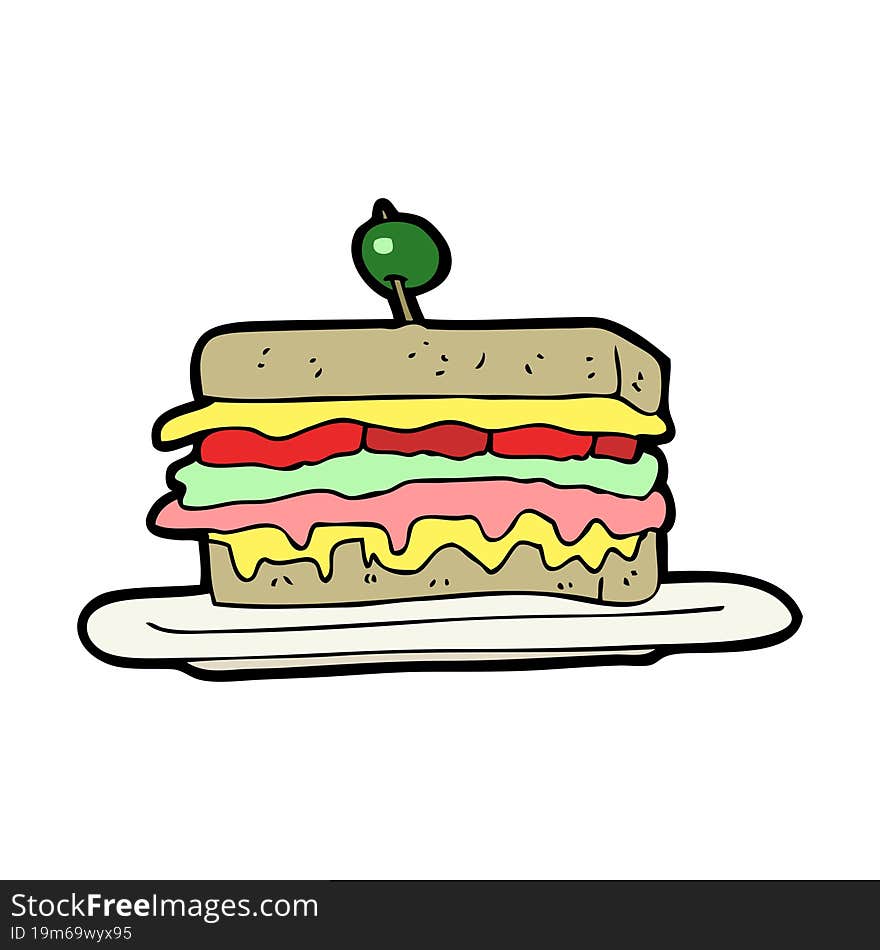 Cartoon Sandwich