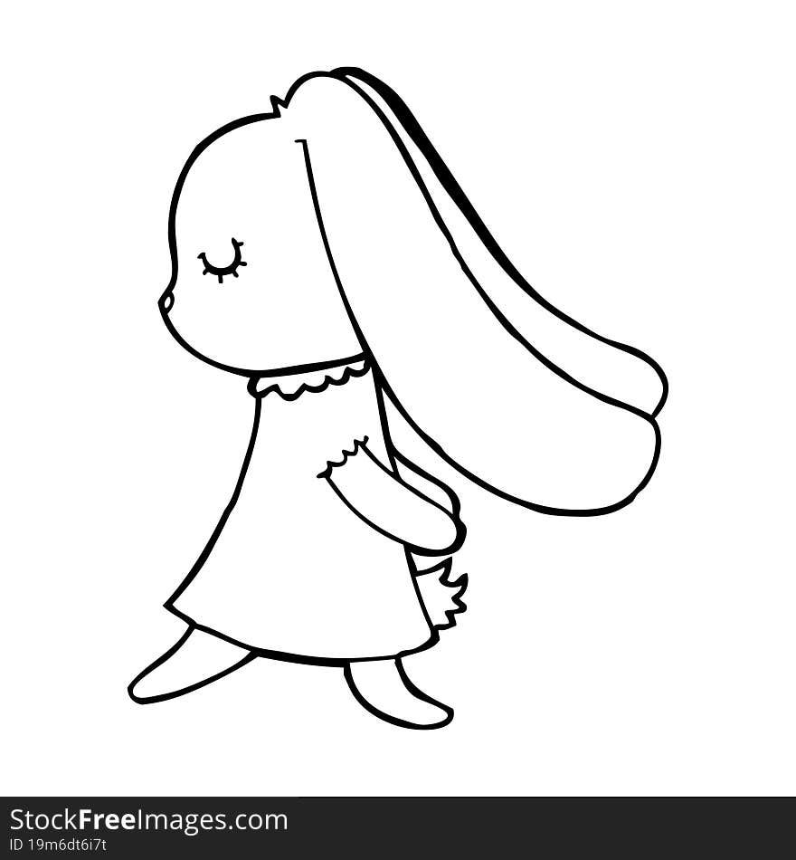 Cute Cartoon Rabbit