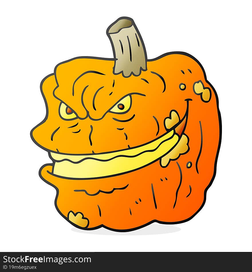 cartoon spooky pumpkin