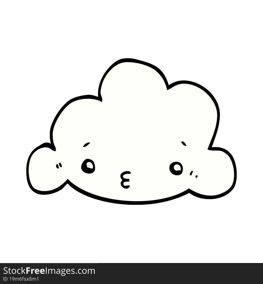 cute cartoon cloud